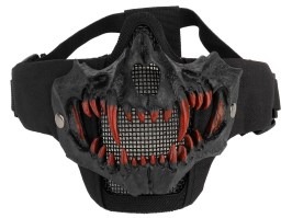 Taktická maska obličeje Glory s 3D tesáky (upgrade ver.) - černá [Imperator Tactical]