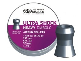 Diabolos Ultra Shock Heavy 5,50mm (cal .22) / 1,645g - 150pcs [JSB Match Diabolo]
