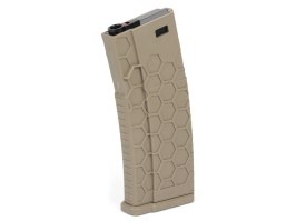 Mid-Cap 120 rds polymer magazine Hexmag for M4 AEG - Dark Earth [Lancer Tactical]