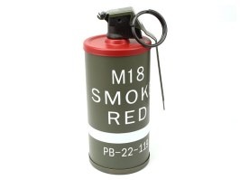 Grenade fumigène Dummy M18 - conteneur BB, rouge [A.C.M.]
