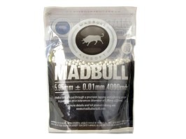 Airsoftové kuličky MadBull Precision 0,25g 4000ks - bílé [MadBull]