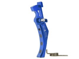 CNC Aluminum Advanced Trigger (Style D) for M4 - blue [MAXX Model]