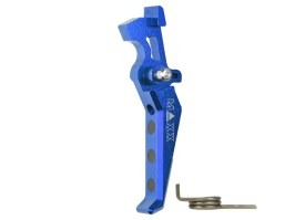 CNC Aluminum Advanced Trigger (Style E) for M4 - blue [MAXX Model]