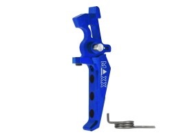 CNC Aluminum Advanced Speed Trigger (Style E) for M4 - blue [MAXX Model]