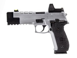 Airsoftová pistole VP26X s kolimátorem, GBB - stříbrná [Vorsk]