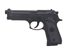 PVC 3D nášivka ve tvaru pistole M92 - černá [Imperator Tactical]