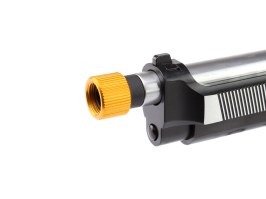 Adapter na tlumič pro pistole z +11 na -14mm závit (SL00115) - zlatá krytka [SLONG Airsoft]