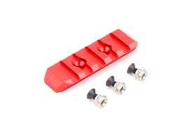 CNC RIS mount rail for KeyMod System - 65mm - red [SLONG Airsoft]