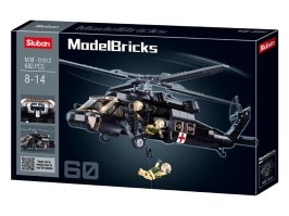 Stavebnice Model Bricks M38-B1012 Zdravotnický vrtulník UH-60 Black Hawk [Sluban]
