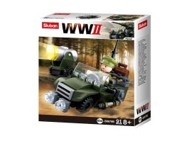 WW2 M38-B0678B 4into1 Allied off-road vehicle [Sluban]