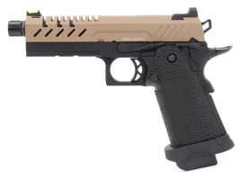 Pistolet Airsoft GBB Hi-Capa 4.3, glissière TAN [Vorsk]