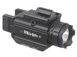 LED svítilna s červeným laserem Doublecross a s RIS montáží na zbraň [Vector Optics]
