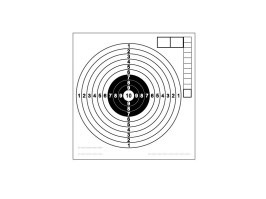 Air guns paper target 140x150mm - 100pcs [-]