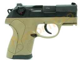 Airsoftová pistole Compact Bulldog - 2x zásobník, TAN, blowback [WE]