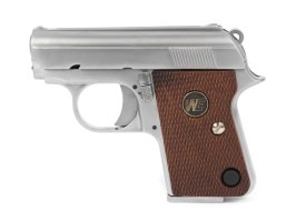 Airsoftová pistole 1908 .25 ACP (CT25), celokov, GBB - stříbrná [WE]