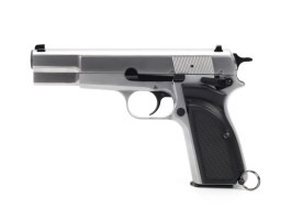 Airsoftová pistole Hi-Power MK3 - celokov, GBB, stříbrná [WE]