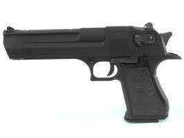 Pistolet airsoft DE .50AE GBB, glissière métal, blowback - noir [WE]