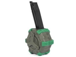 Chargeur à tambour de gaz pour pistolets Hi-Capa 5.1 - olive [WE]