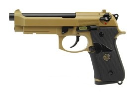 Pistolet airsoft M9 A1, sable, fullmetal, blowback [WE]