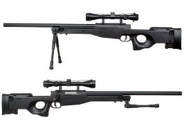 Sniper airsoft L96 (MB01C UPGRADE) bipied de visée - noir [Well]