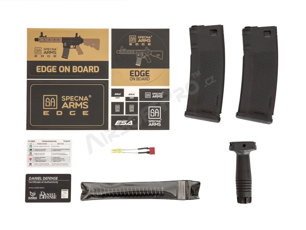 Carabine airsoft Daniel Defense® MK18 SA-E19 EDGE™ Carbine Replica - noir [Specna Arms]