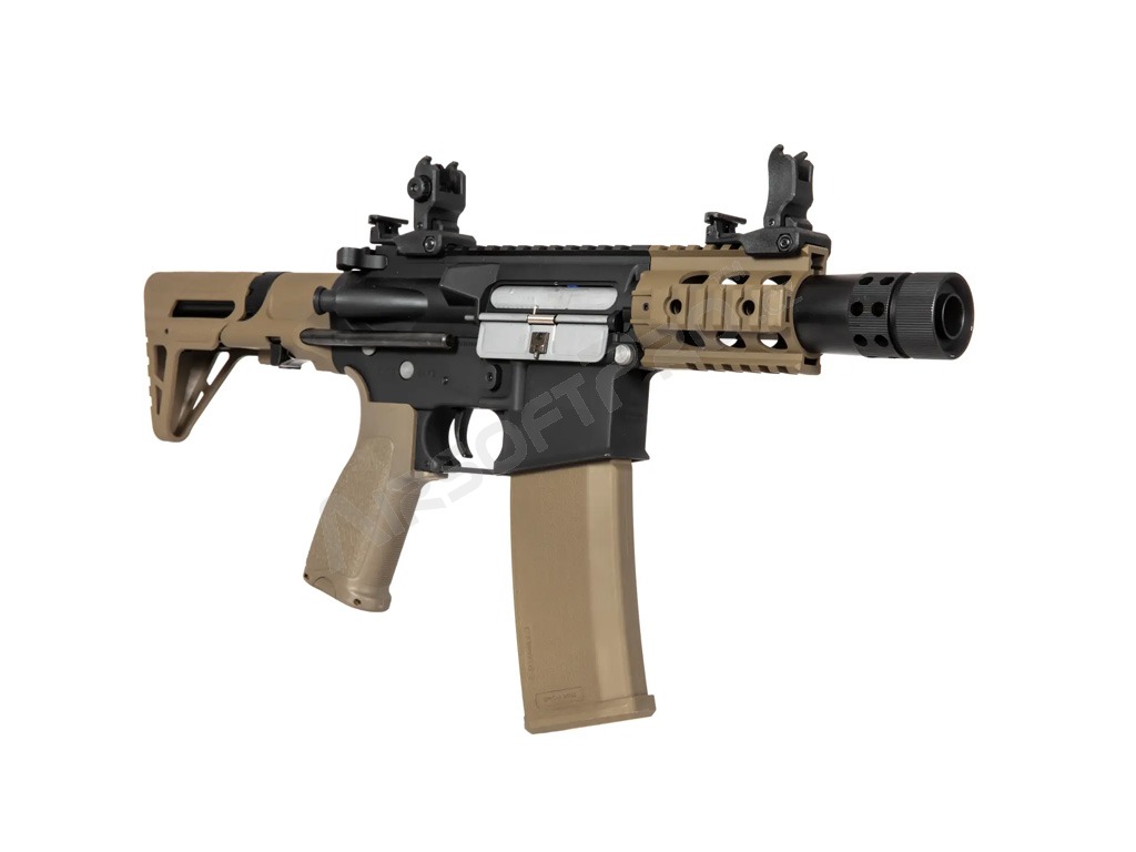 Airsoftová zbraň RRA SA-E10 PDW EDGE™ - černá / TAN [Specna Arms]