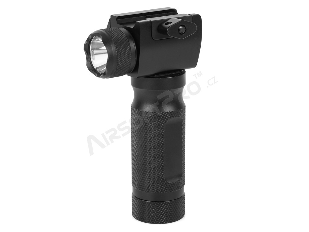 CNC metal vertical grip with ultra flashlight and red laser [Shooter]
