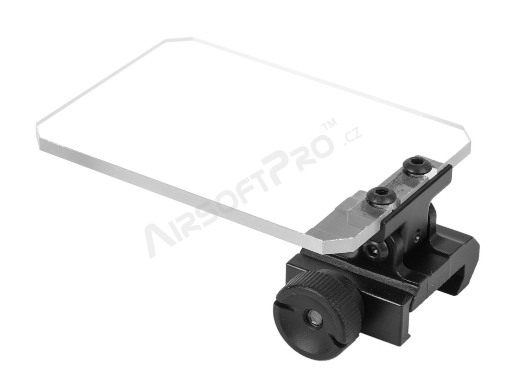 Angular flip-up lens protector for scope and red-dot - black [Shooter]