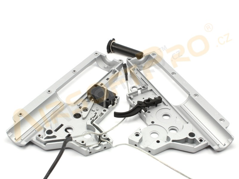 QD gearbox frame V2 (M4) with spring guide and microswitch - rear wiring [Shooter]
