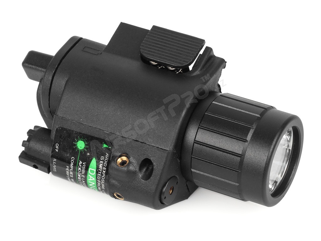 Tactical flashligt M6 with green laser with RIS mount [Shooter]