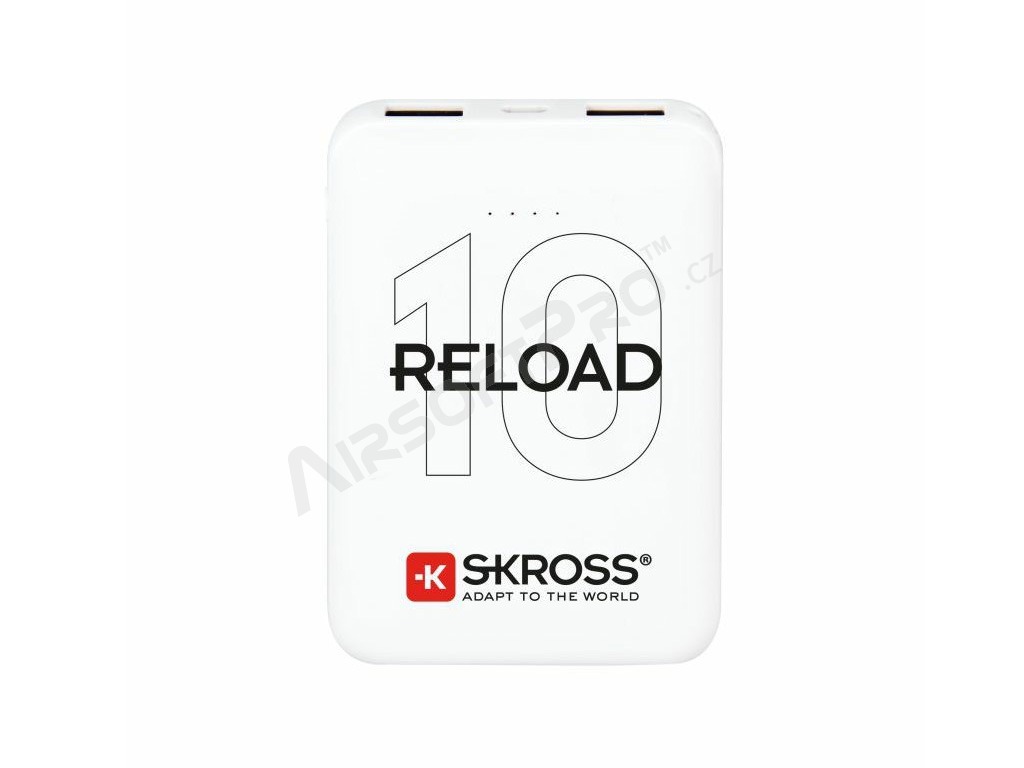 Powerbank Reload 10, 10000mAh, 2x 2A output, microUSB cable [SKROSS]