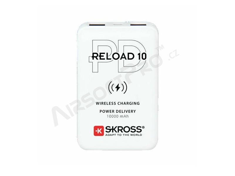 Powerbanka Reload 10 Wireless Qi PD, 10000mAh, USB A+C [SKROSS]