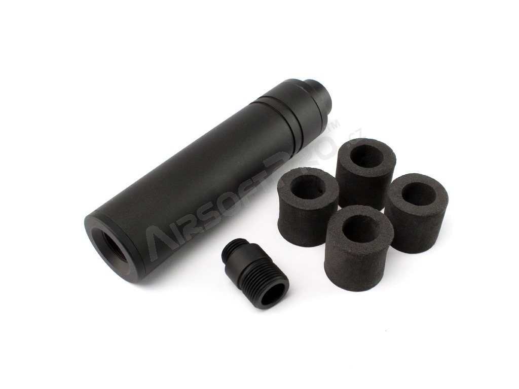 Metal silencer 110 x 27mm with +11mm adapter (SL00321A) [SLONG Airsoft]