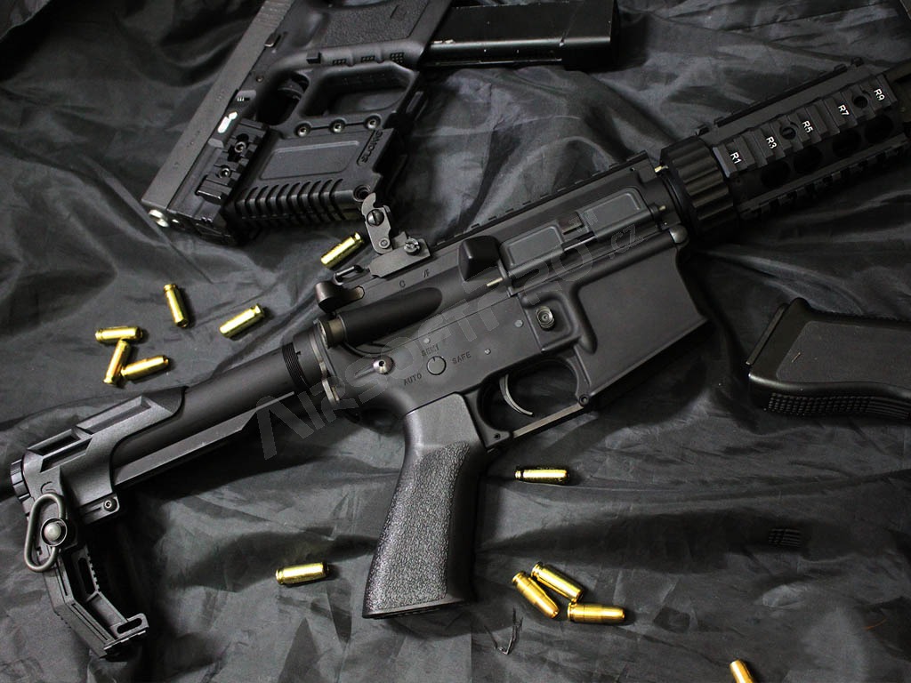 Ngel of Death stock FOR M4 AEG - black [SLONG Airsoft]