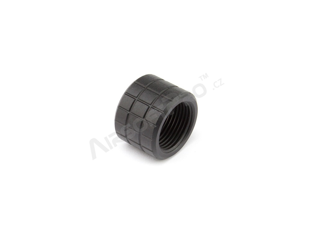 Pistols suppressor (silencer) adaptor from +11 to -14mm (SL00116D) - black cap [SLONG Airsoft]