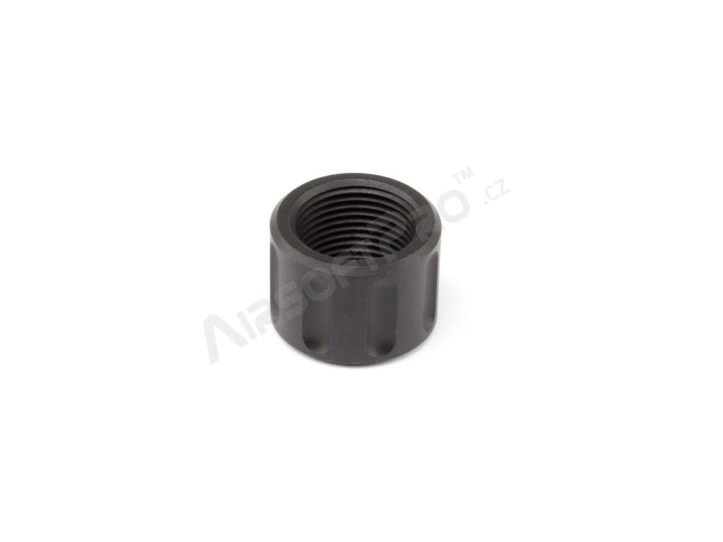 Pistols suppressor (silencer) adaptor from +11 to -14mm (SL00116E) - black cap [SLONG Airsoft]