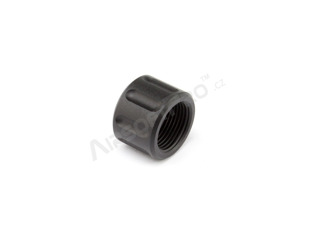 Pistols suppressor (silencer) adaptor from +11 to -14mm (SL00116E) - black cap [SLONG Airsoft]