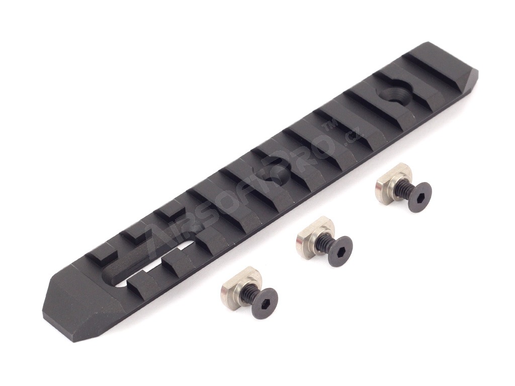 CNC RIS mount rail for M-LOK System - 128mm - black [SLONG Airsoft]