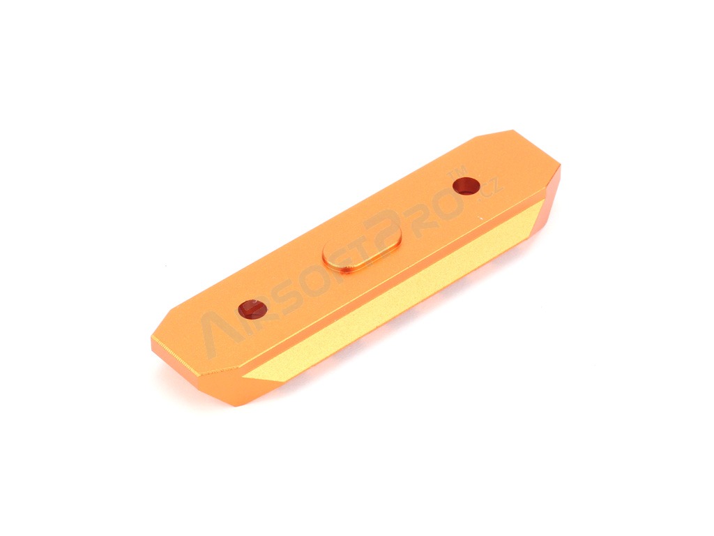 CNC RIS lišta pro M-LOK předpažbí - 68mm - oranžová [SLONG Airsoft]