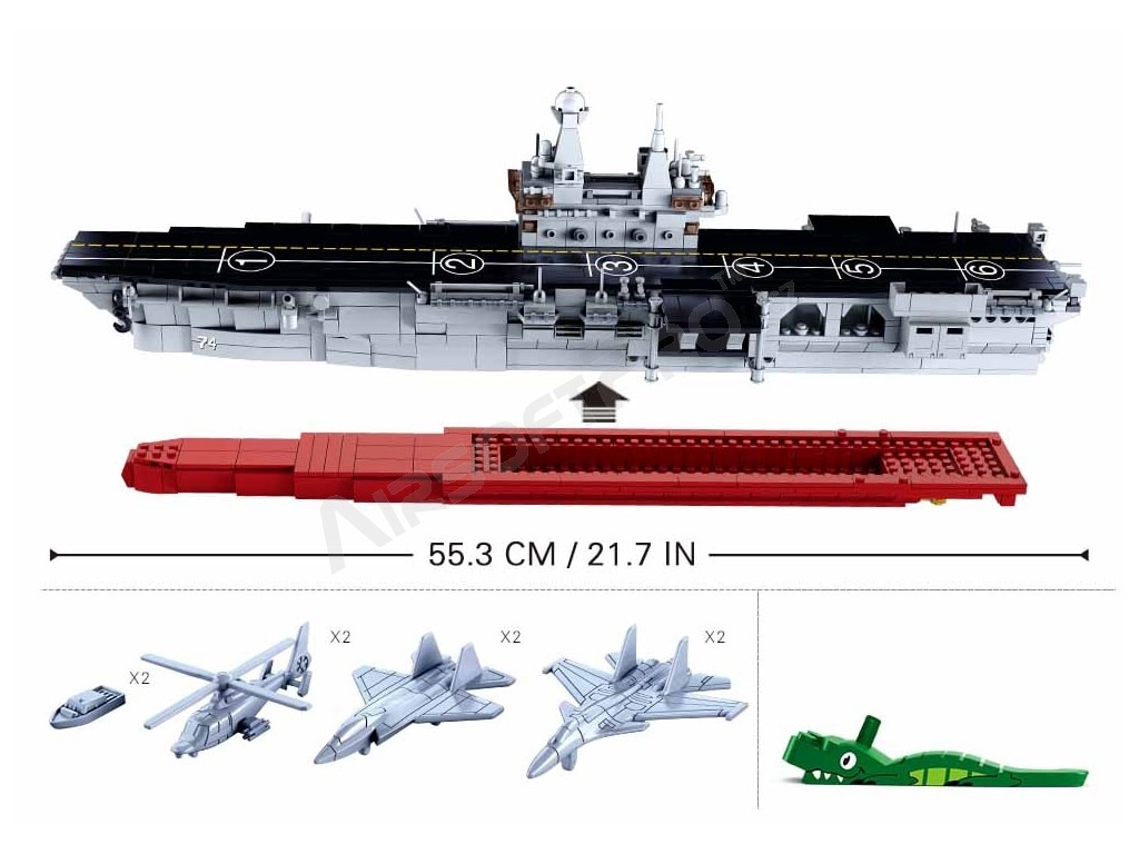 Model Bricks M38-B0699 Aircraft carrier 1:450 [Sluban]