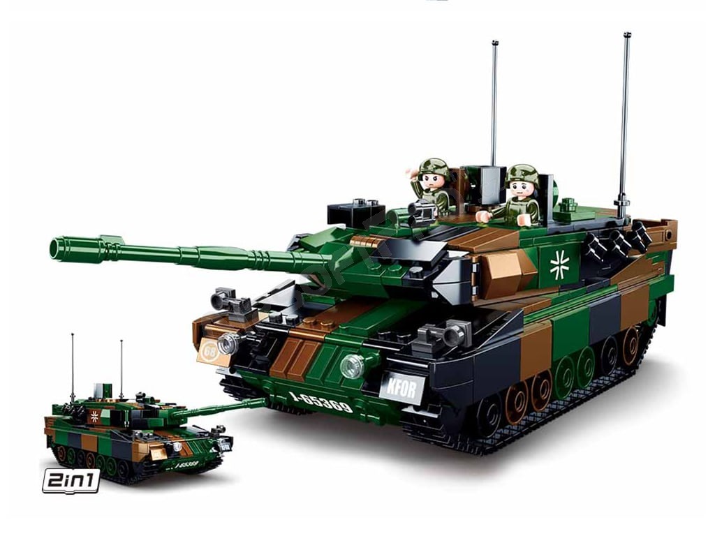 Stavebnice Model Bricks M38-B0839 Hlavní německý bitevní tank 2v1 [Sluban]