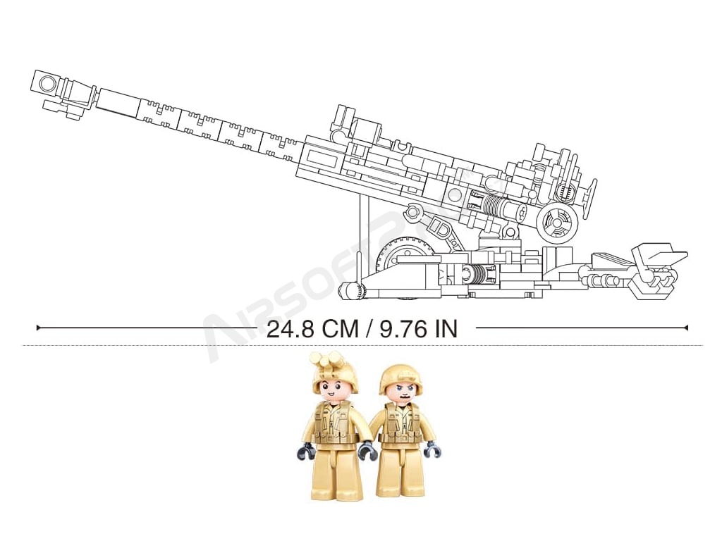 Model Bricks M38-B0890 M777 Howitzer [Sluban]