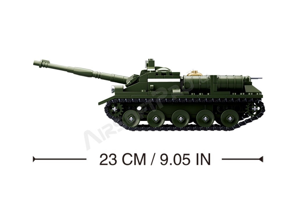 Stavebnice WW2 M38-B0687 Sovětské samohybné dělo SU-85 - Stíhač tanků [Sluban]