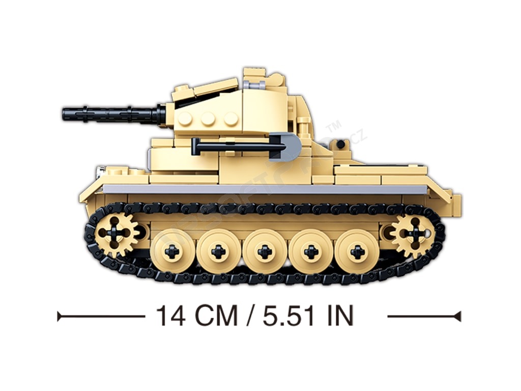 Stavebnice WW2 M38-B0691 Německý tank Panzer II [Sluban]