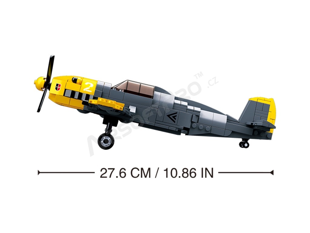 Stavebnice WW2 M38-B0692 Německý stíhač Bf-109 [Sluban]