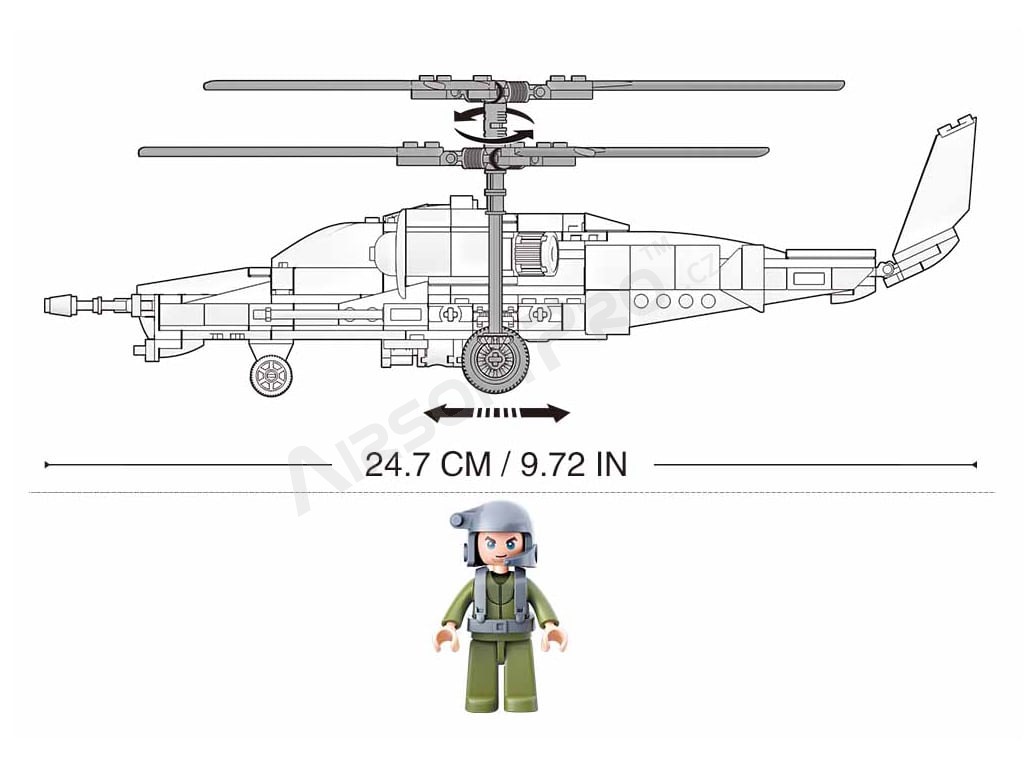 Maquette M38-B0752 Hélicoptère d'attaque Ka-50 [Sluban]