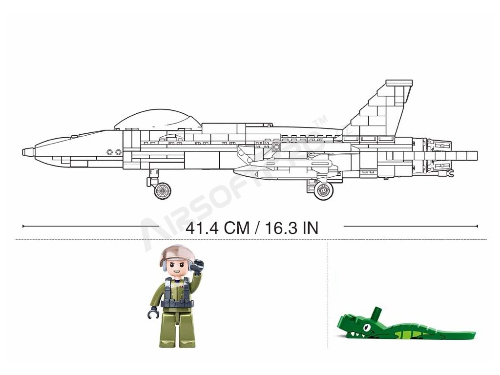Model Bricks M38-B0928 Chasseur à réaction F/A-18E Hornet [Sluban]