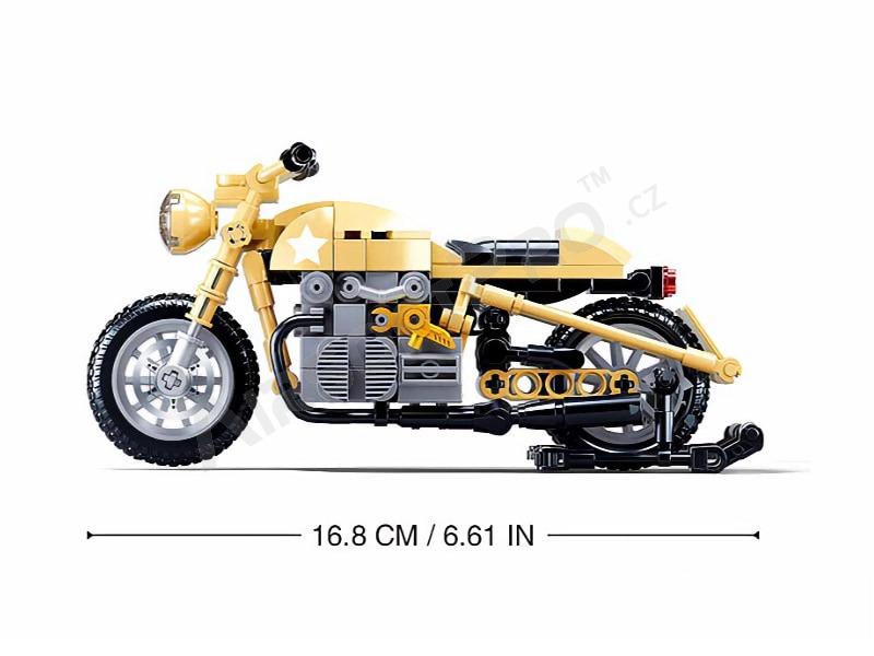 Stavebnice Model Bricks M38-B0959 Armádní motorka [Sluban]