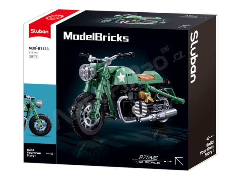 Model Bricks M38-B1133 Motorcycle R75 [Sluban]