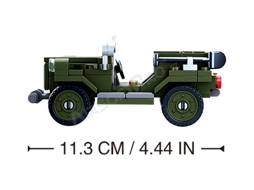 Stavebnice WW2 M38-B0682 Sovětský terénní vůz GAZ 67 [Sluban]